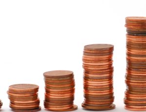 A stash of pennies